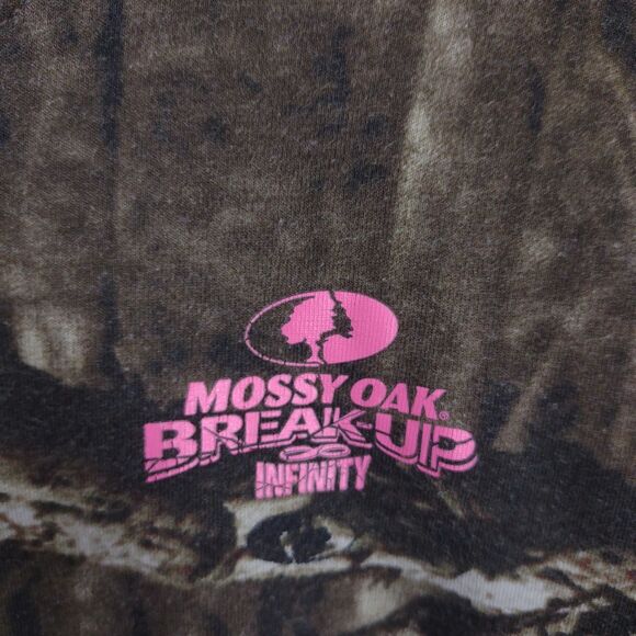MOSSY OAK Women's XL Break Up Infinity Camo Long Sleeve T-Shirt Hunting Camping - Picture 3 of 5